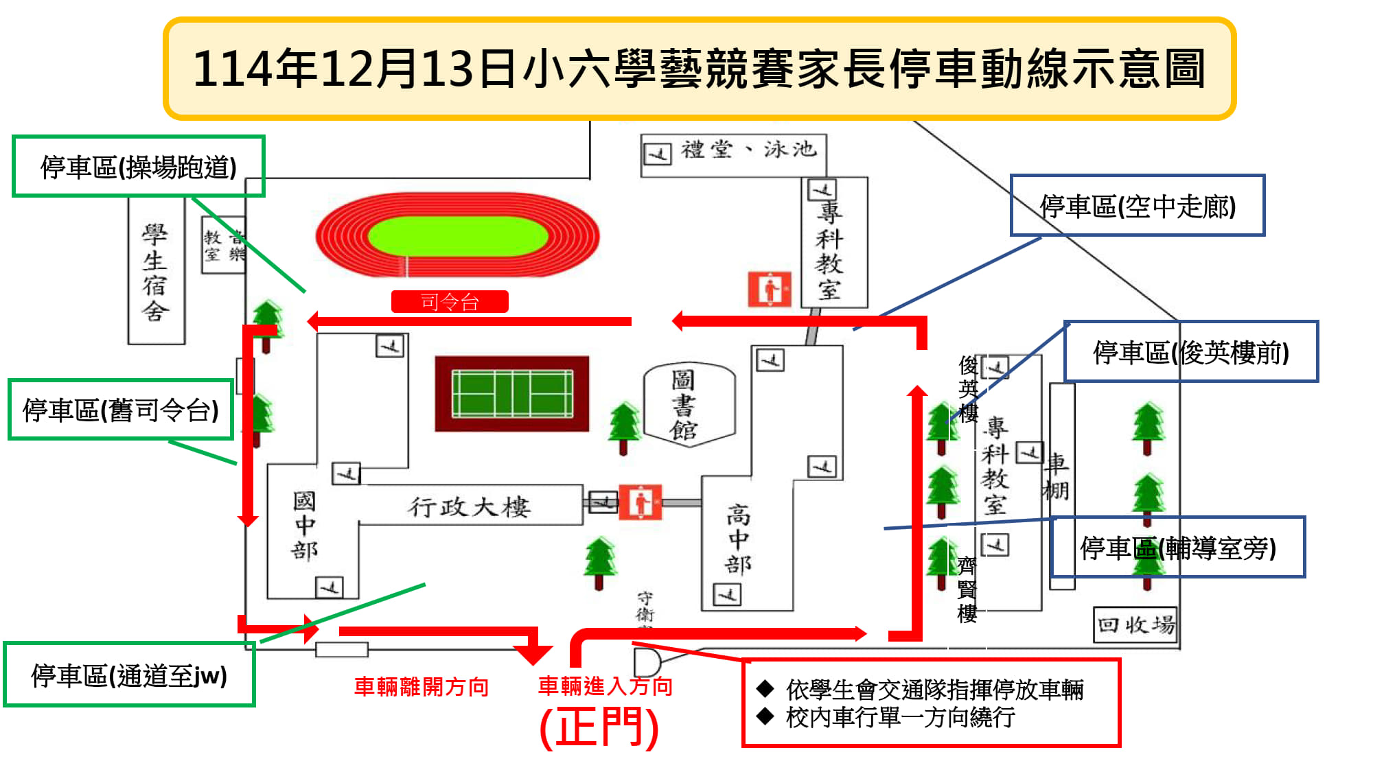 停車動線示意圖